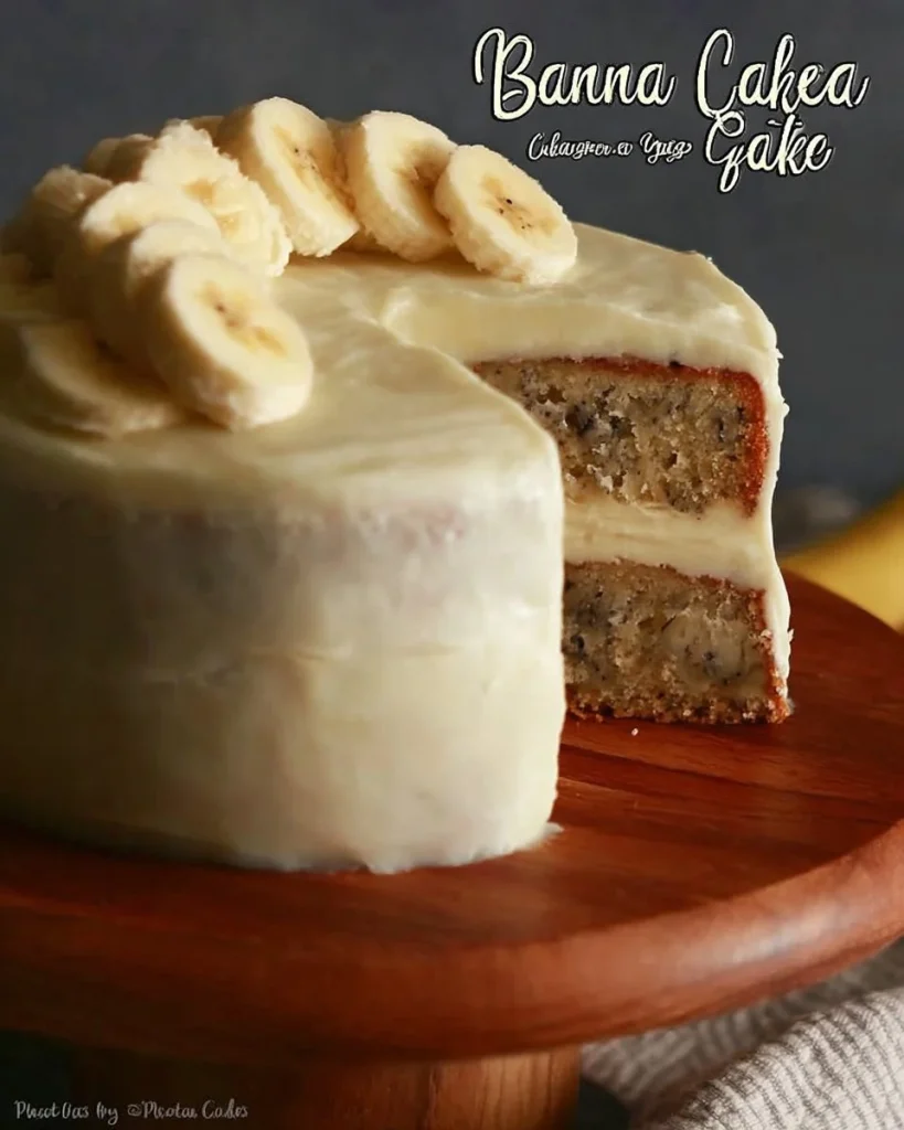 Banana Cake with Cream Cheese Frosting Banana Cake with Cream Cheese Frosting