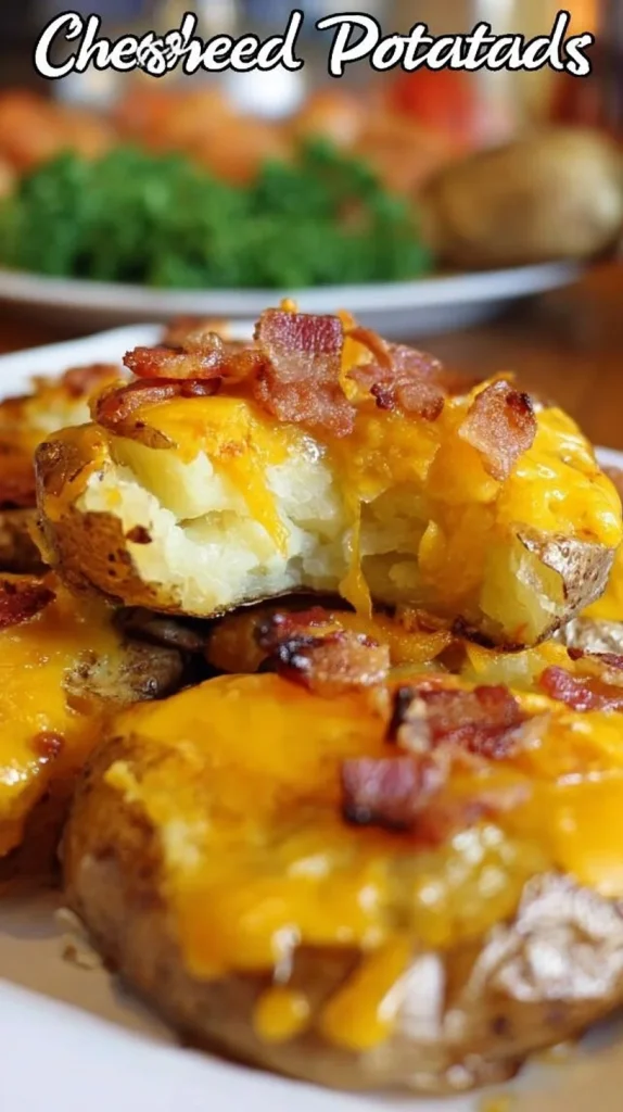 Cheesy Smashed Potatoes