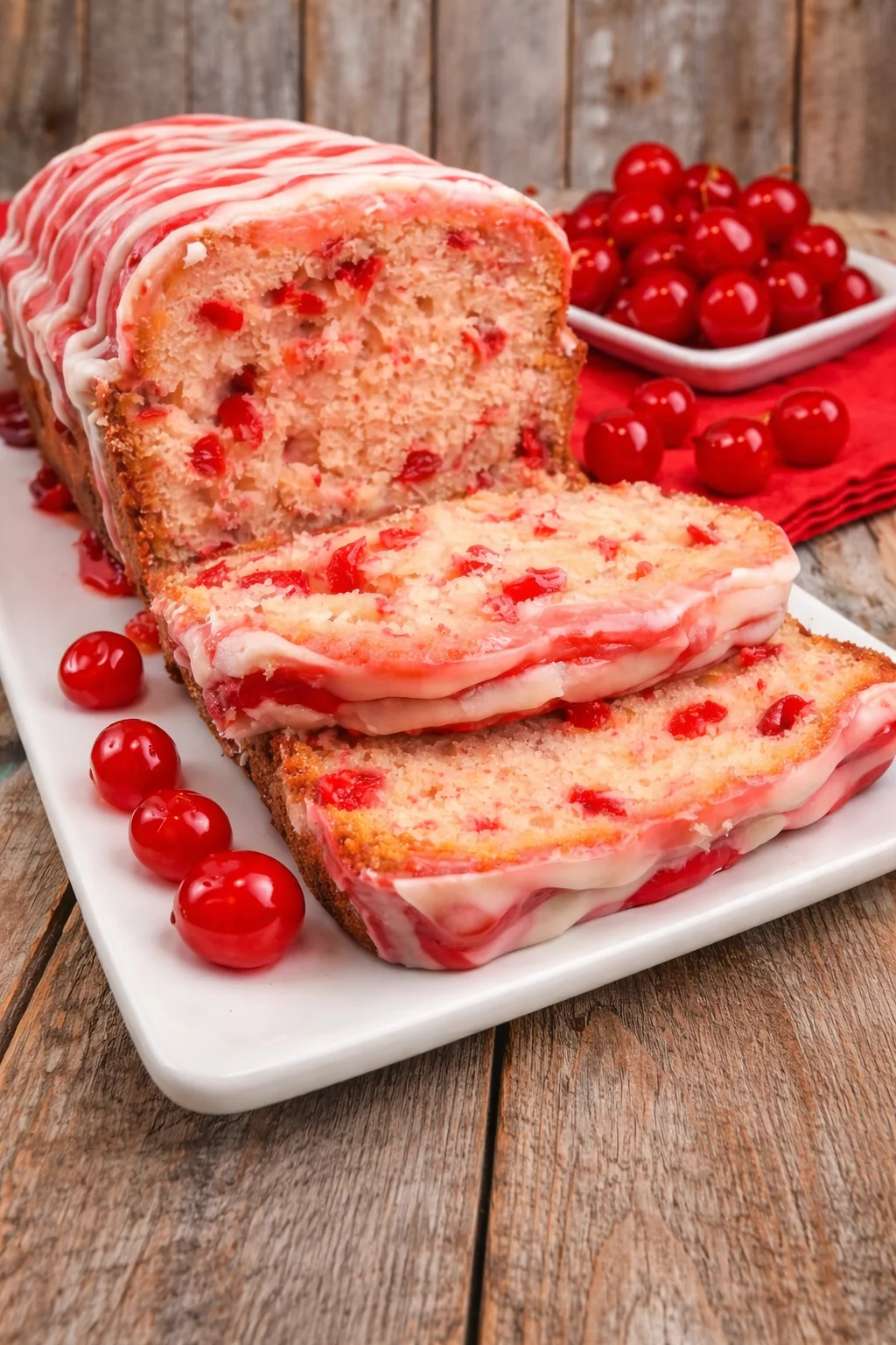 Cherry Garcia Loaf Cake Cherry Garcia Loaf Cake with cherry and chocolate flavors
