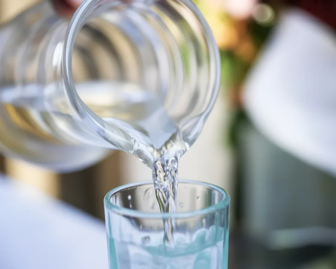 Discover Why Drinking Water in the Morning Might Be Good for You Person drinking a glass of water in the morning for better health.