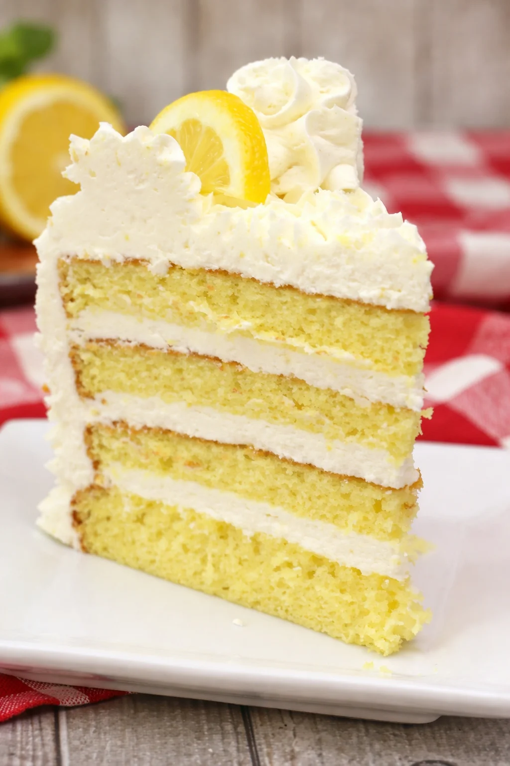Italian Lemon Drop Cake Delicious Italian Lemon Drop Cake served with lemon zest frosting