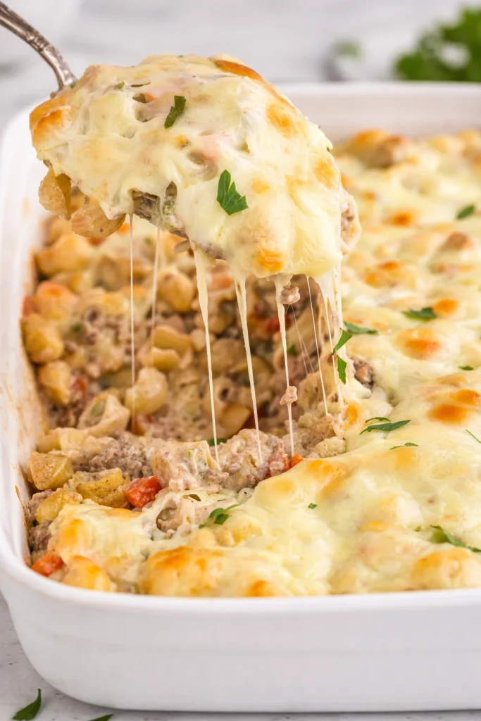 Philly Cheesesteak Casserole