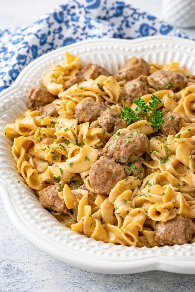 Slow Cooker Beef and Noodles