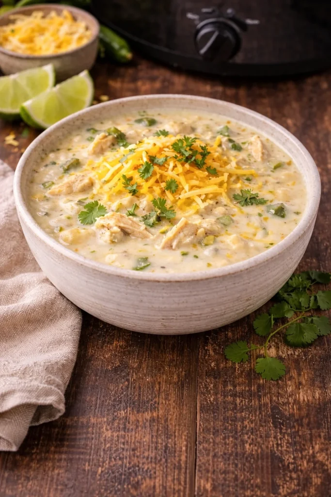 Slow Cooker Chicken Stuffed Pepper Soup