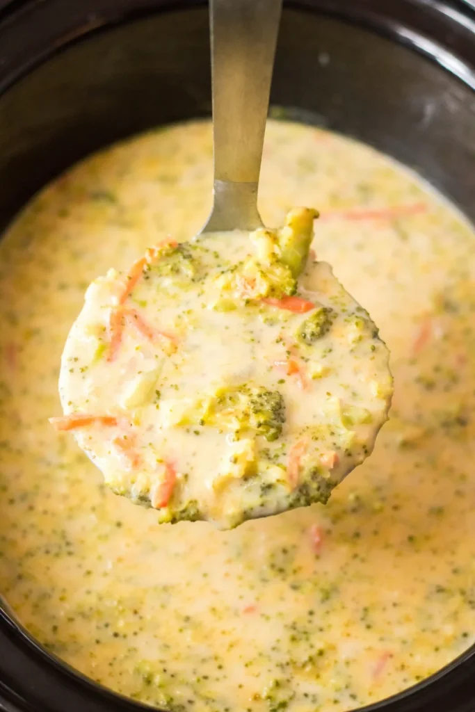 Slow Cooker Panera Broccoli Cheddar Soup Slow Cooker Panera Broccoli Cheddar Soup