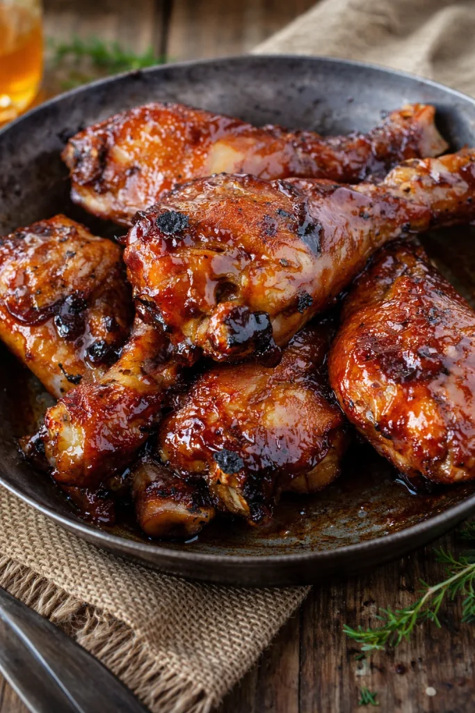 Sticky Sweet Bacon Glazed Chicken