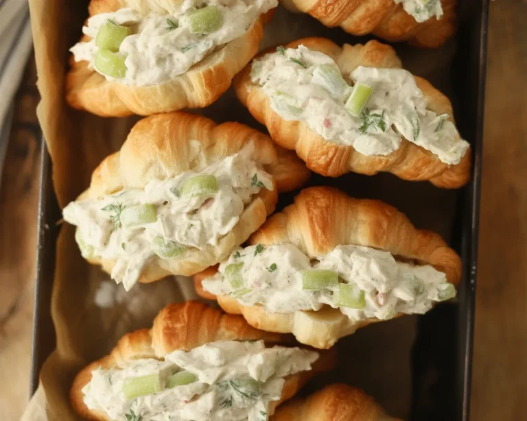 Bowl of Dill Pickle Chicken Salad with shredded chicken and crunchy pickles