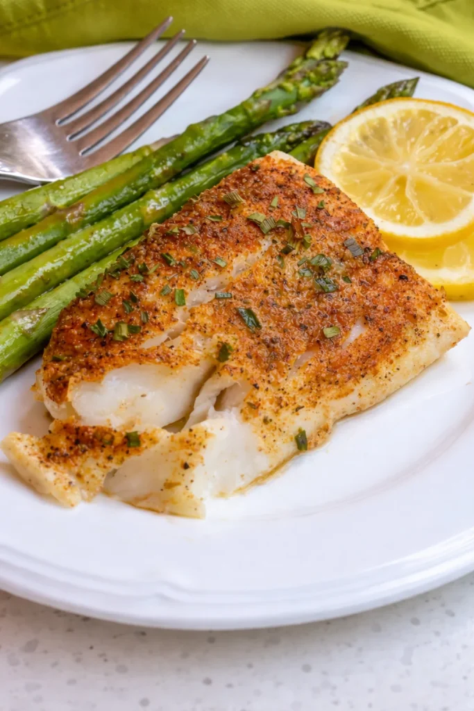 This delicious Lemon Pepper Baked Cod Recipe is simple and quick to prepare. With just a handful of spices and fifteen minutes from start to finish, it makes a great weeknight dinner.