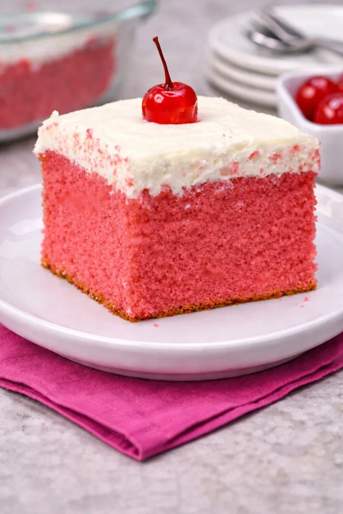 Very Cherry Cake with Vanilla Buttercream