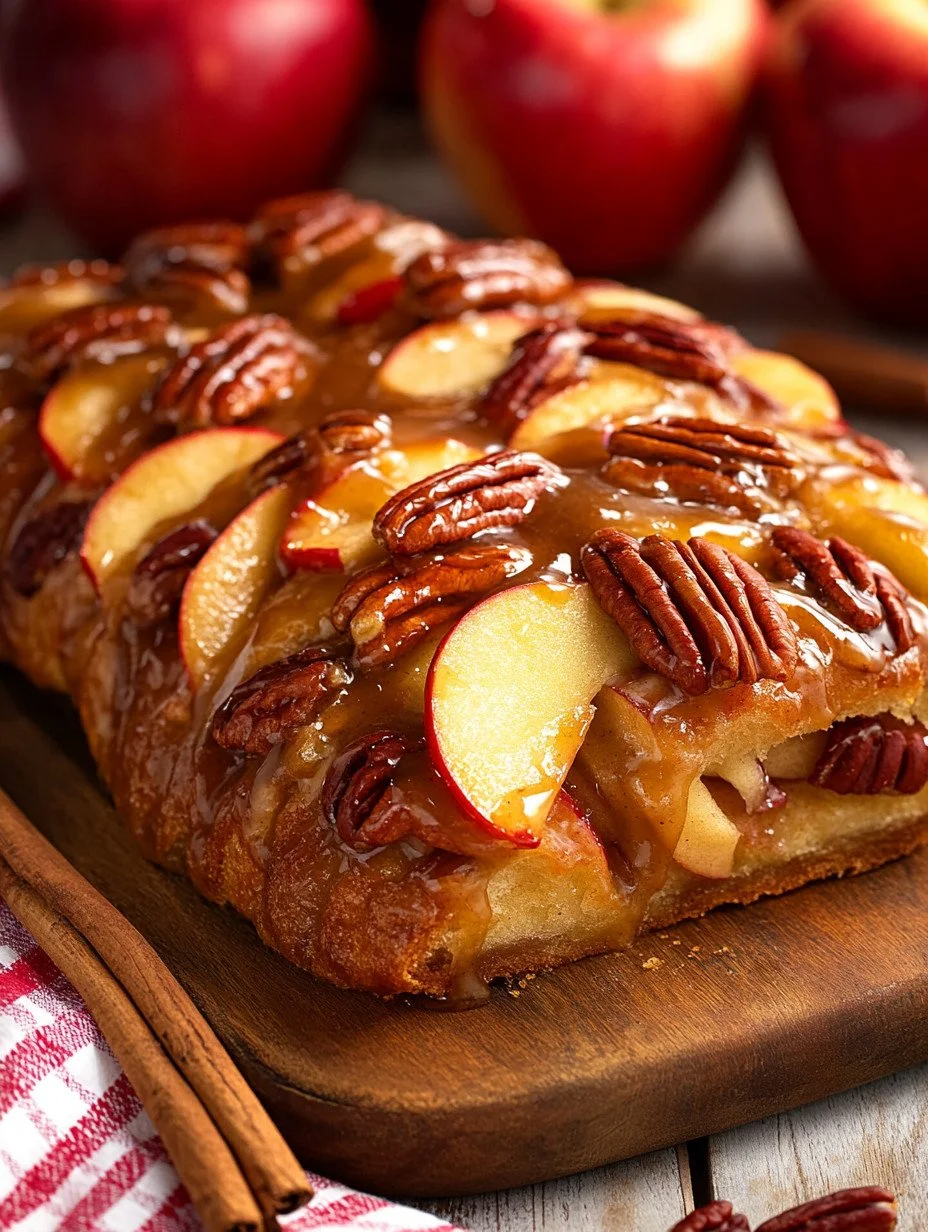 Apple Pie Pull Apart Bread Delicious Apple Pie Pull Apart Bread with apple slices and cinnamon
