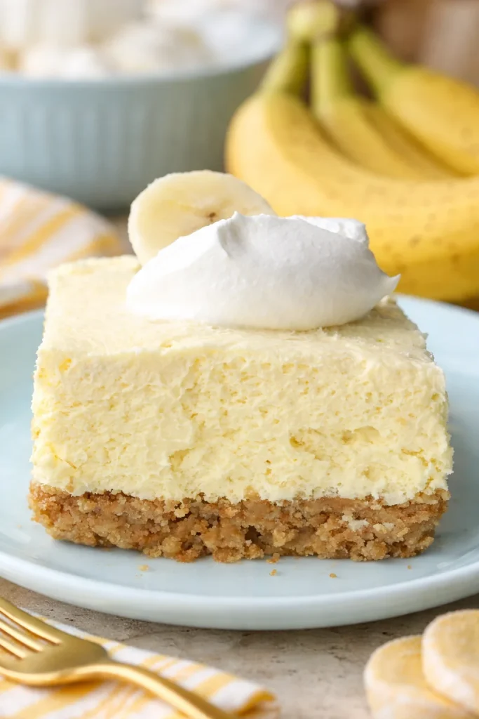 Banana Cream Cheesecake Bars