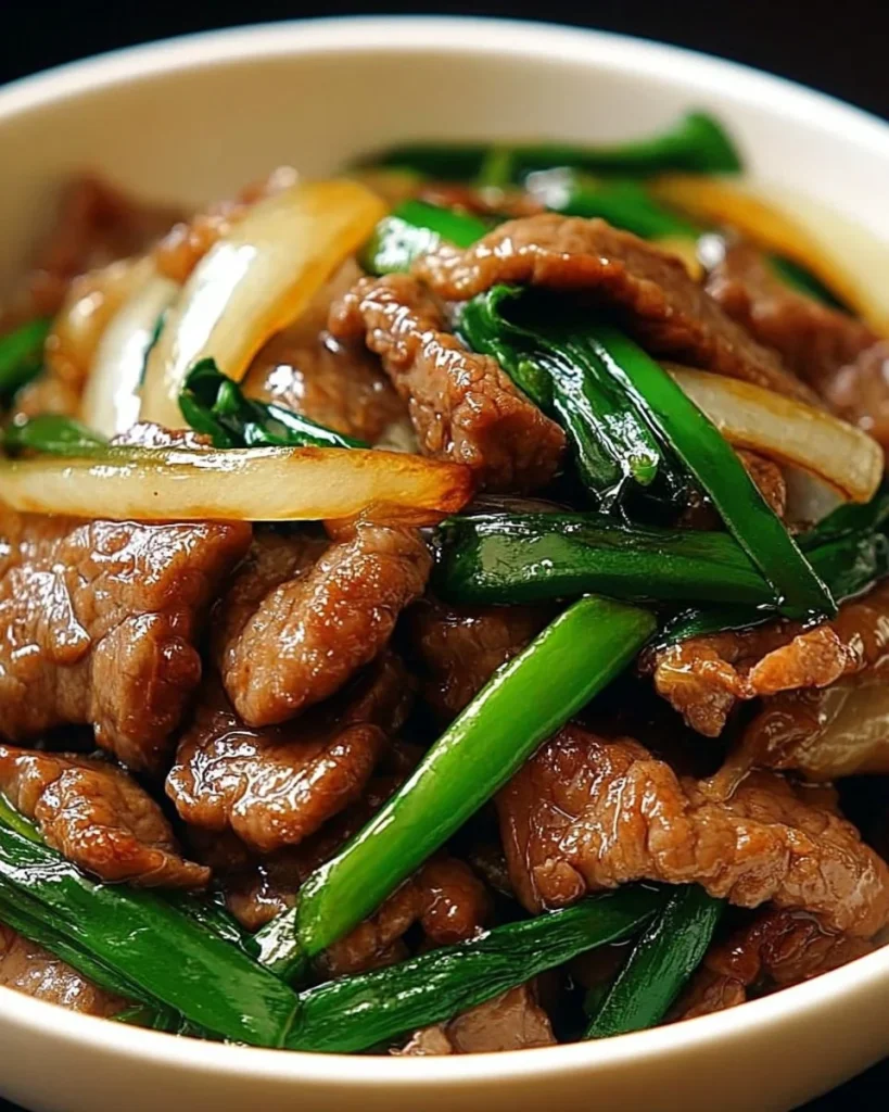 Chinese Beef and Onion Stir Fry