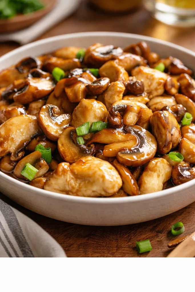 Chinese-Style Chicken with Mushrooms