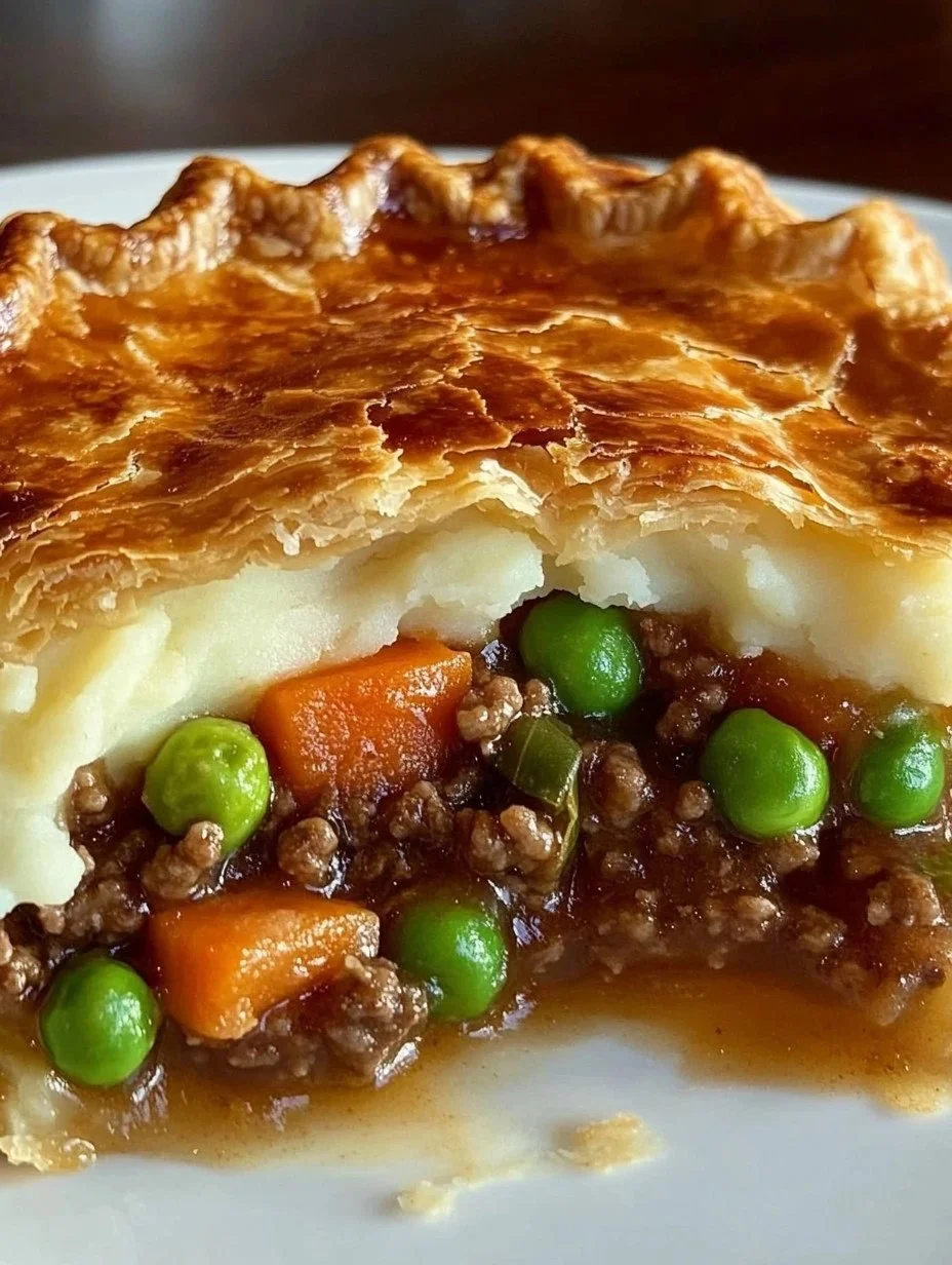 Cozy Cottage Shepherd's Pie Delicious Cozy Cottage Shepherd's Pie topped with mashed potatoes and fresh herbs