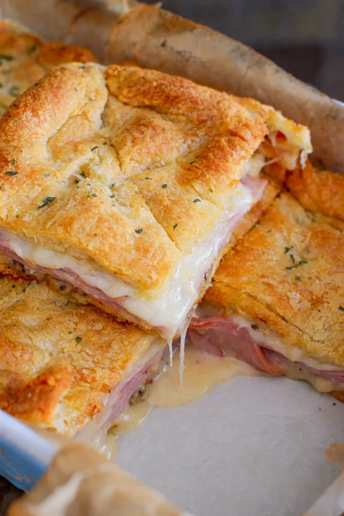 Easy Hot Ham and Cheese Sandwiches
