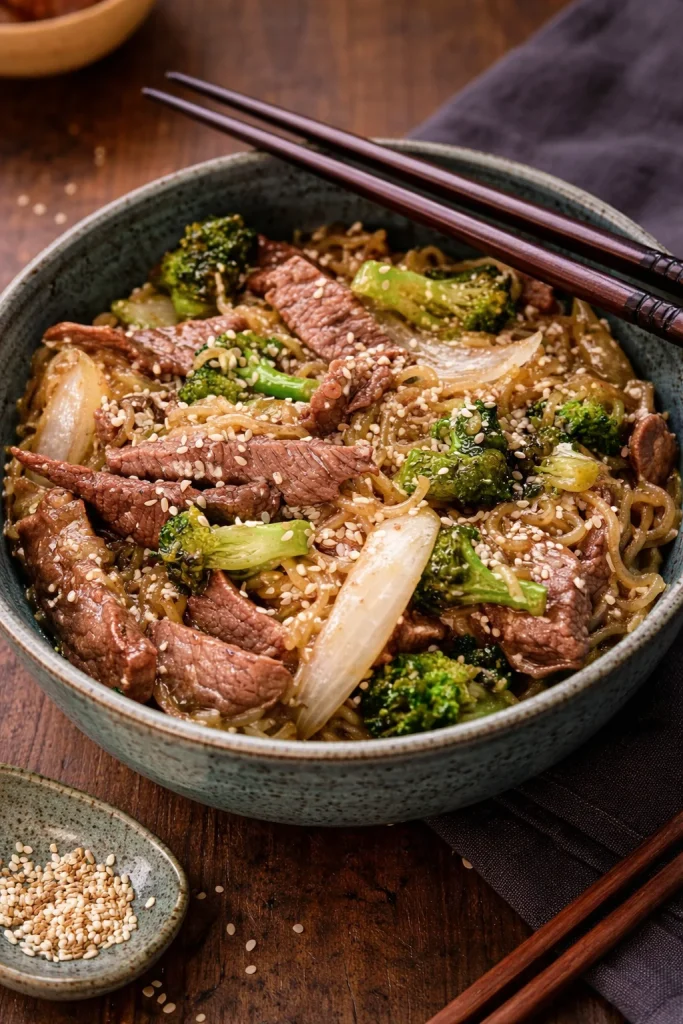 Easy Skillet Bean and Broccoli Ramen Recipe