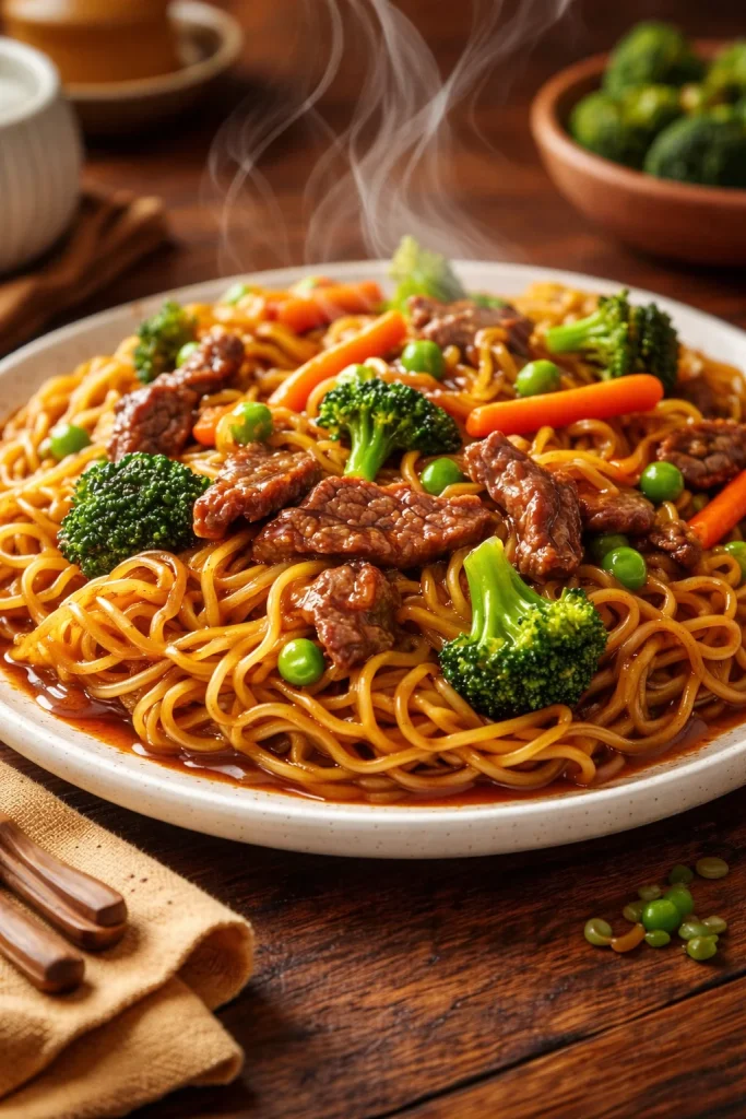 Homemade Beef and Broccoli Lo Mein Homemade Beef and Broccoli Lo Mein