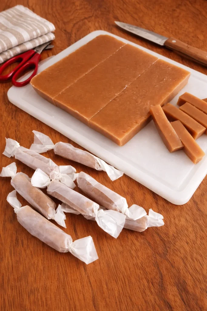Delicious homemade caramels ready to enjoy or gift