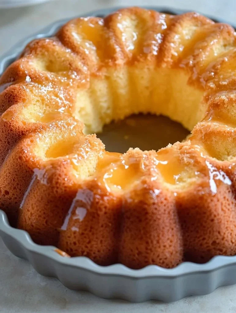 Deliciously moist Kentucky Butter Cake with a golden crust and buttery glaze.