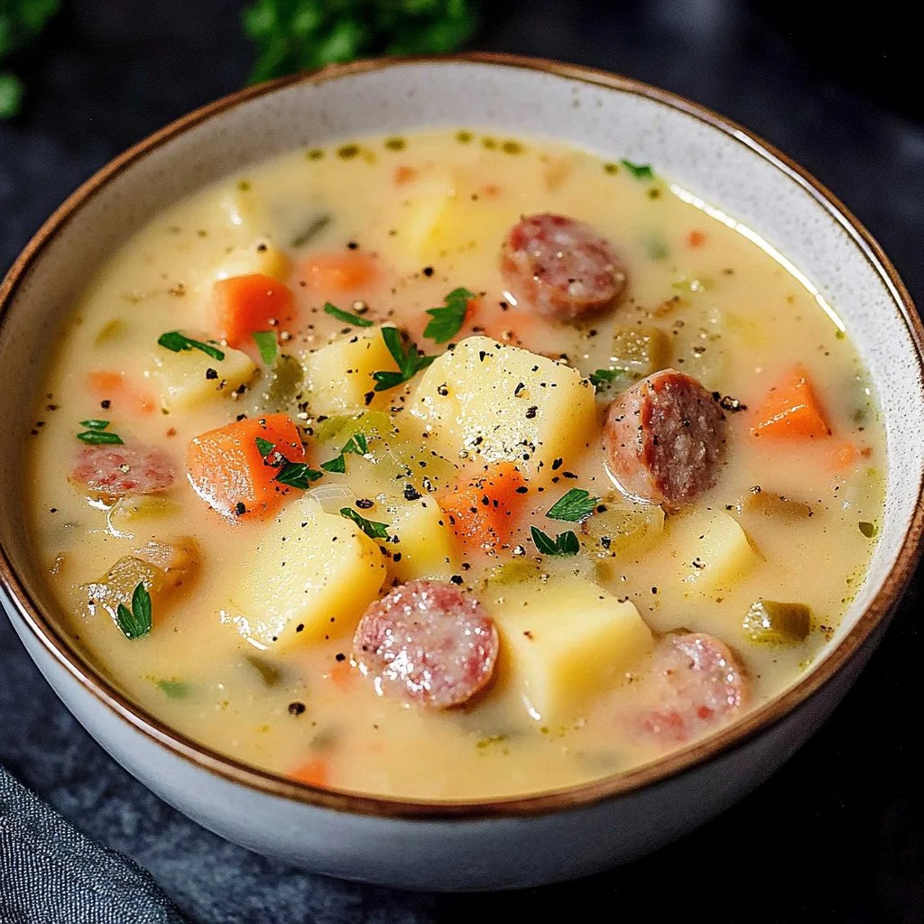 Kid-Friendly Soup Bowl of kid-friendly vegetable soup with colorful ingredients