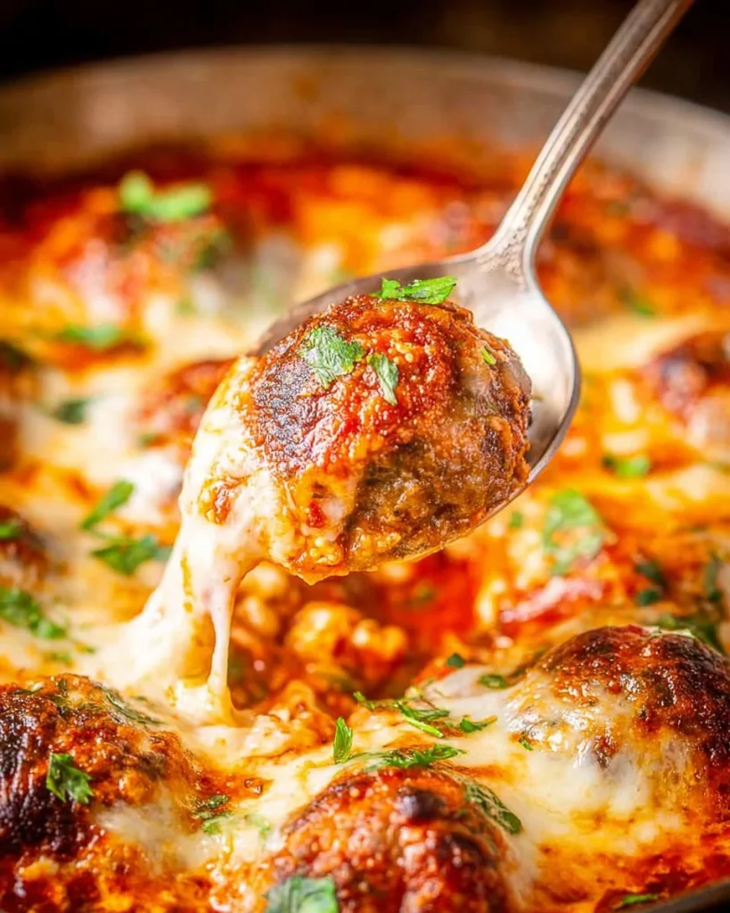 5-Ingredient Cheesy Meatball Casserole