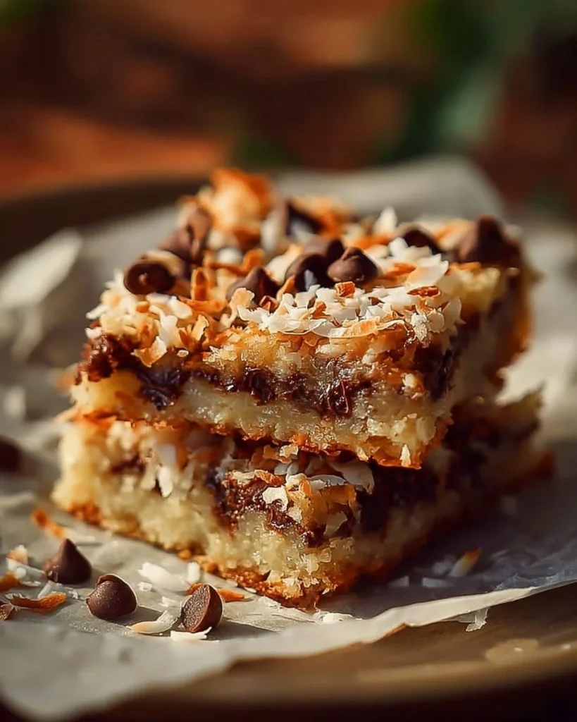 Almond Joy Magic Cookie Bars