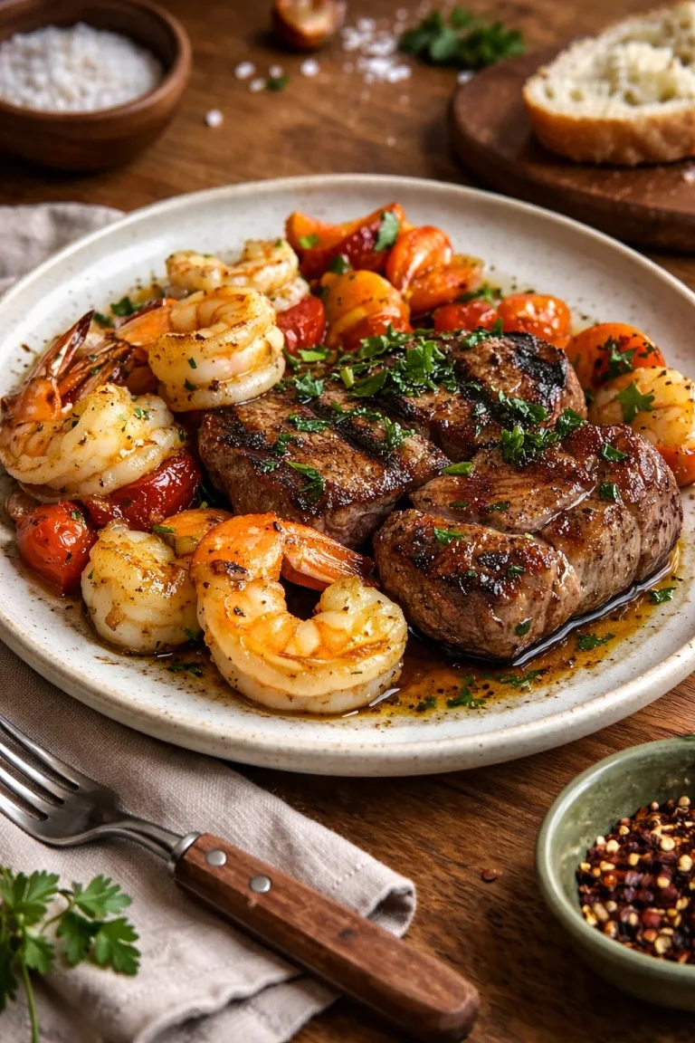 Cajun Steak and Shrimp Overflowing with Flavor and Spices