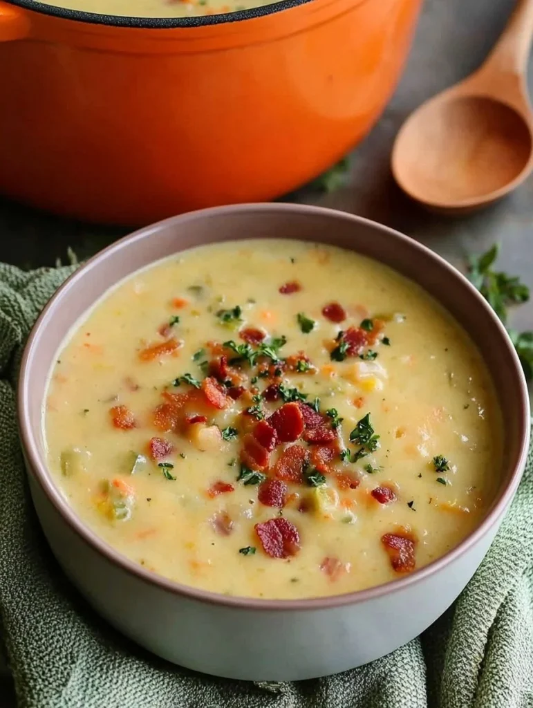 Cheesy Cauliflower Soup