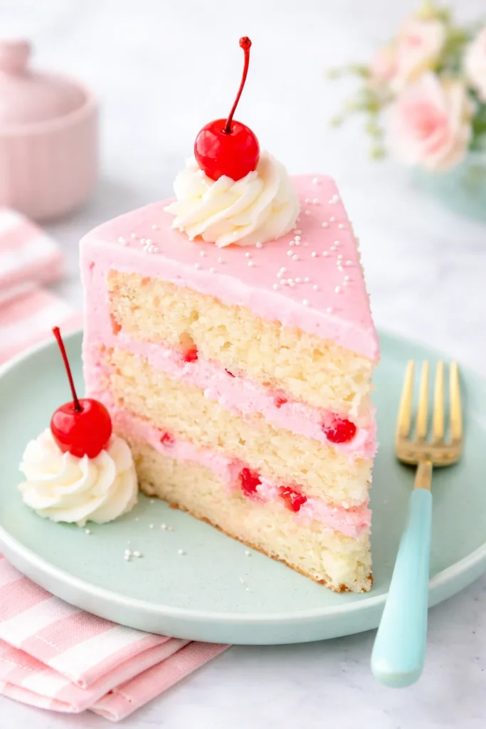Cherry Almond Layer Cake