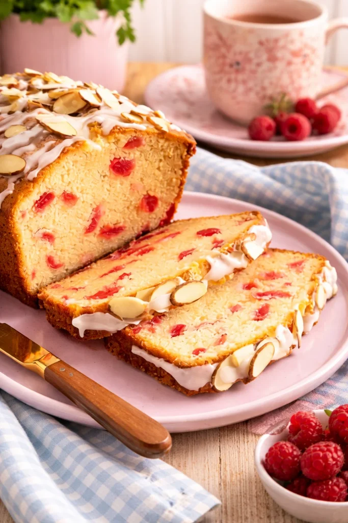 Cherry Eggnog Tea Bread