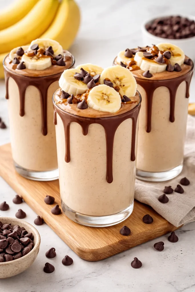 Chocolate Peanut Butter Banana Smoothie