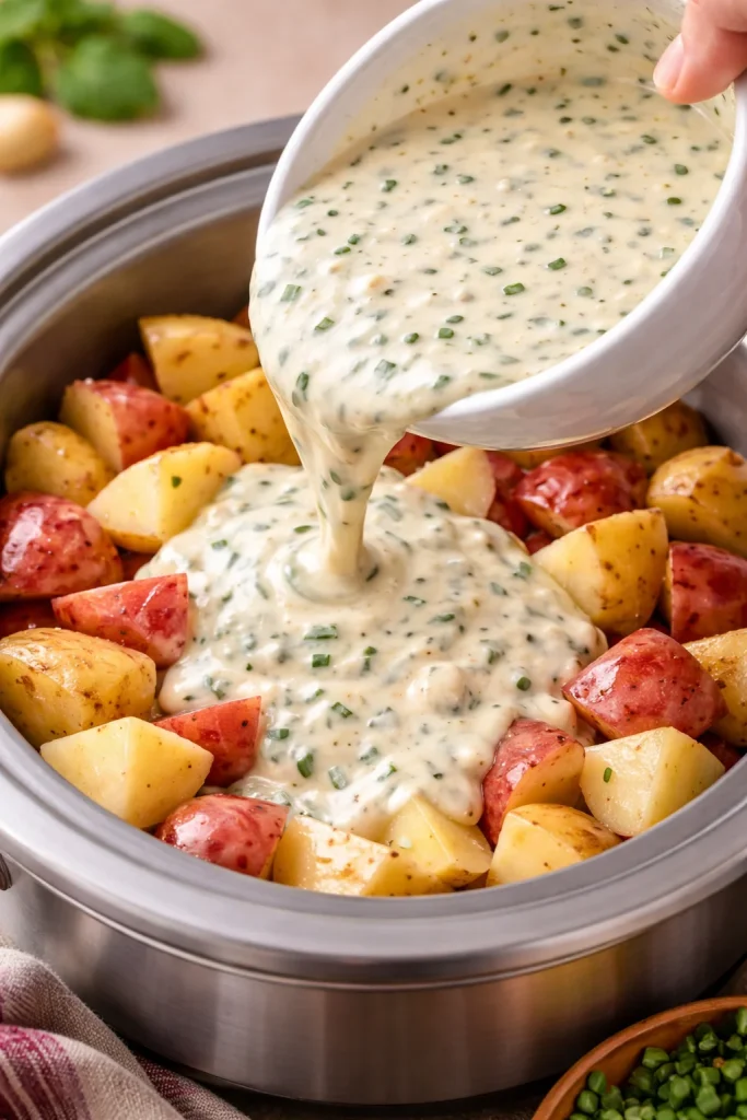 A delicious creamy potato dish served in a bowl, perfect for gatherings