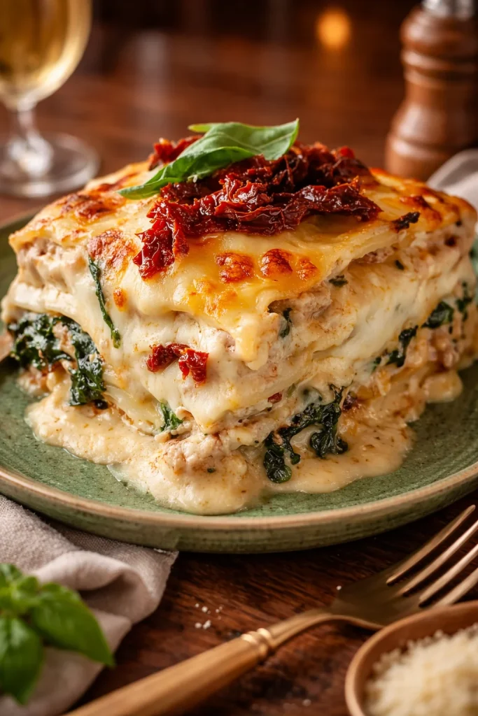 Creamy Tuscan Chicken and Rice Casserole