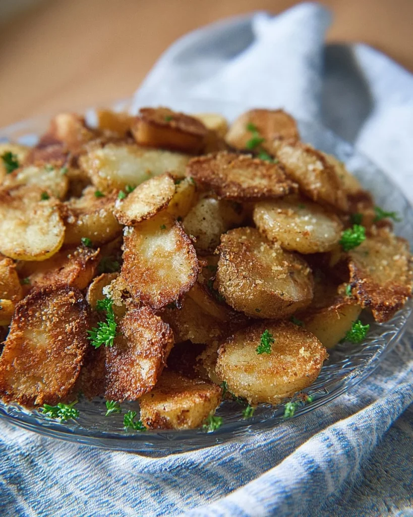 Crispy Garlic Parmesan Potatoes