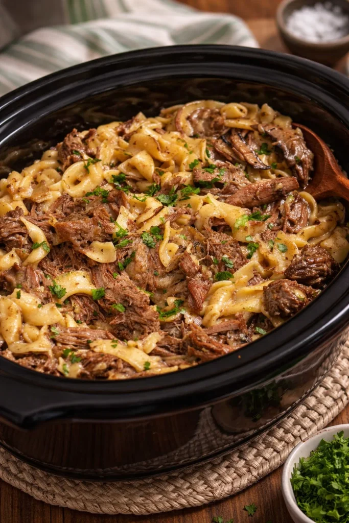 Crock Pot Beef and Noodles
