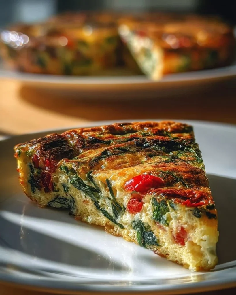 Crustless Spinach, Onion, and Feta Quiche