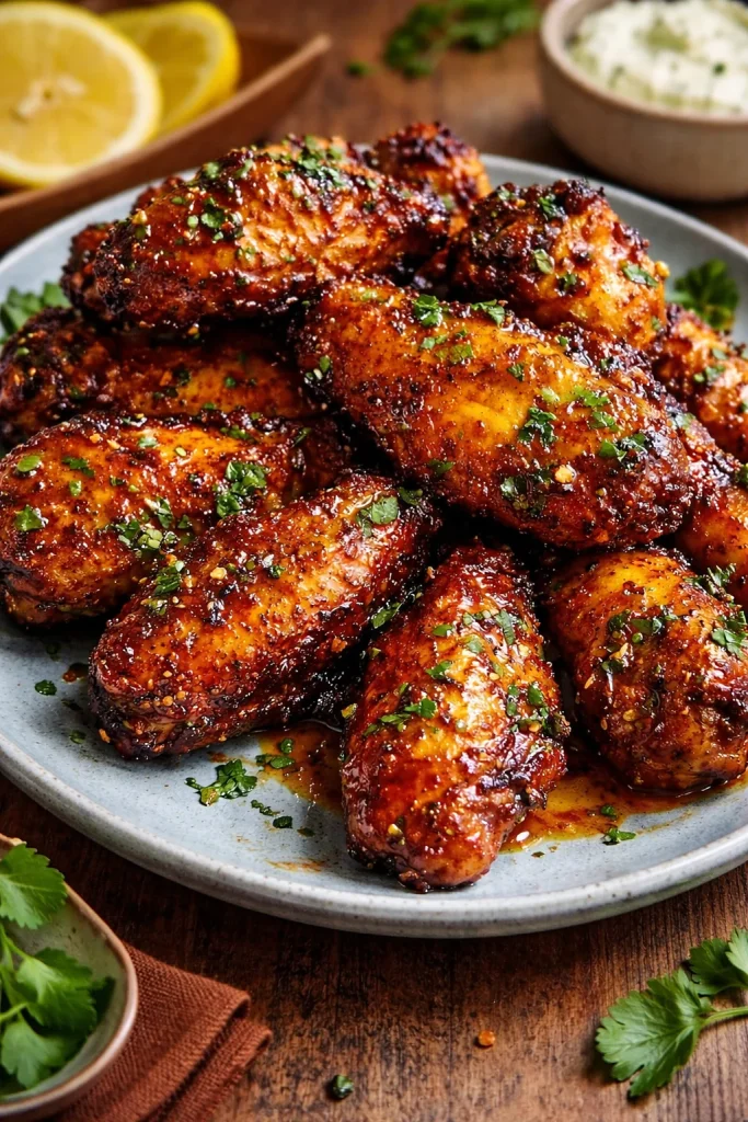 Hot Honey Peach Wings
