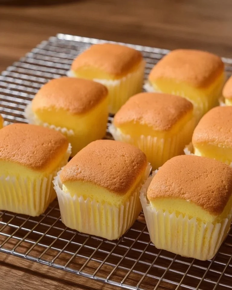 A beautifully baked mini chiffon cake topped with fresh berries and cream.