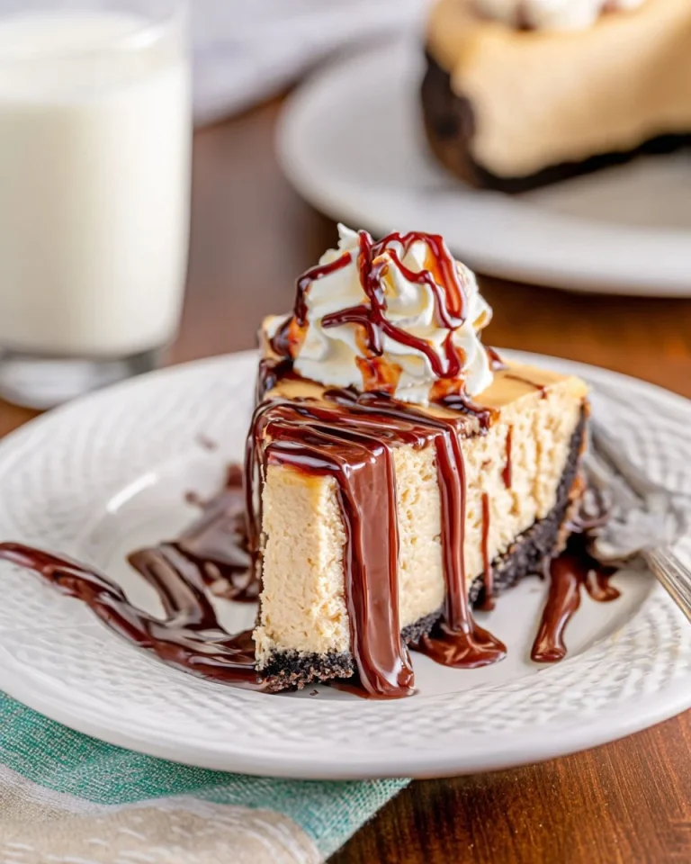 Delicious no bake peanut butter pie with a chocolate crust and whipped topping