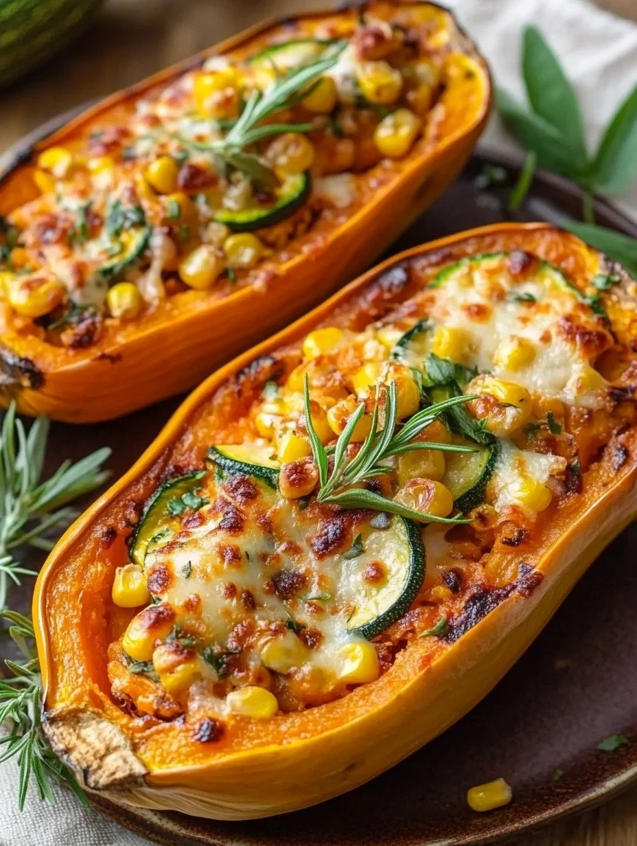 Roasted Butternut Squash Delicious roasted butternut squash freshly prepared and garnished.