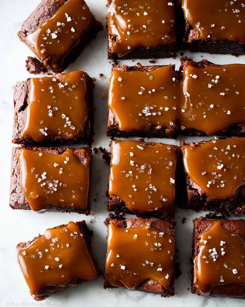 Salted Caramel Turtle Brownies