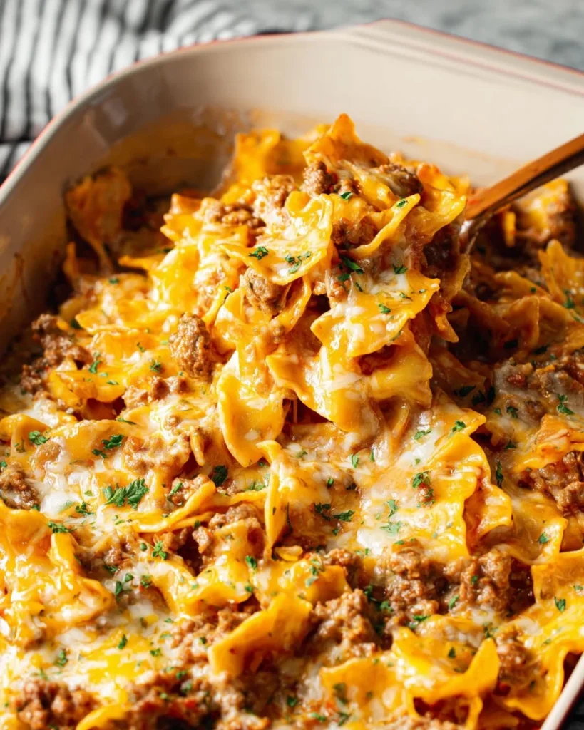 Savory Beef and Egg Noodle Casserole