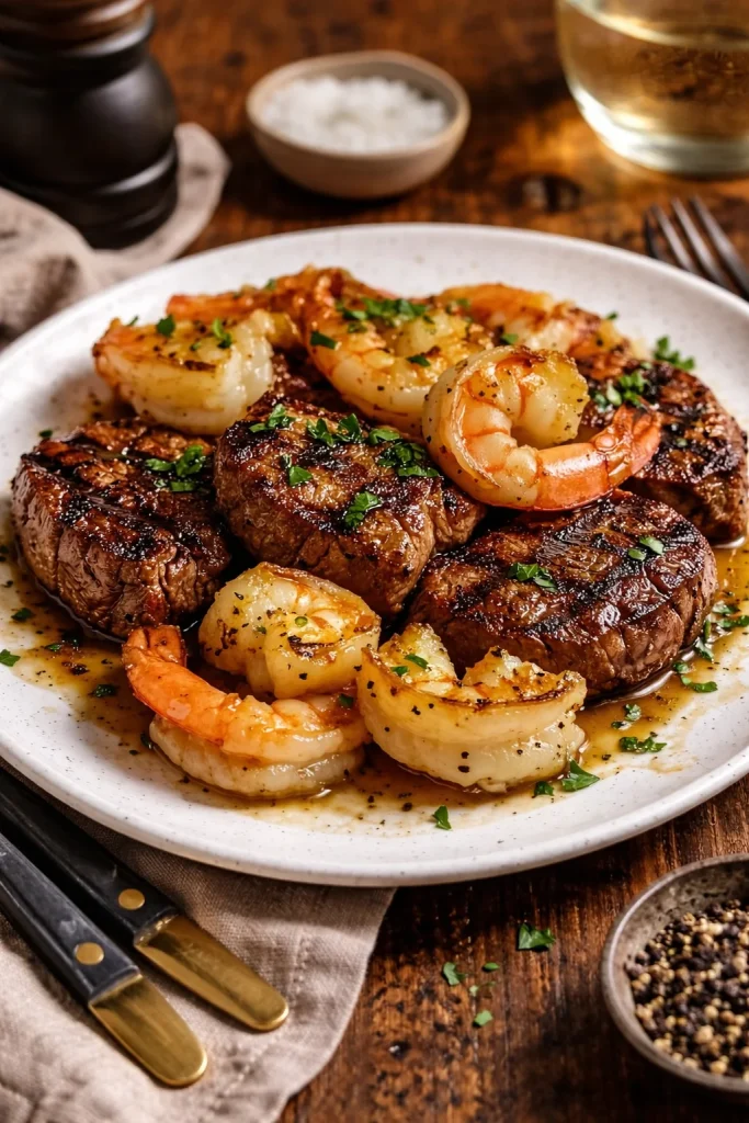 Savory Steak Bites and Shrimp Savory Steak Bites and Shrimp