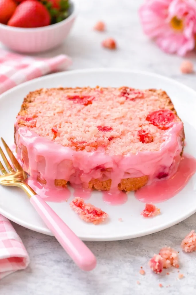 Sweet Soft Cherry Bread with Cherry-Almond Glaze