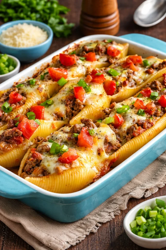 Taco-Stuffed Shells Taco-Stuffed Shells