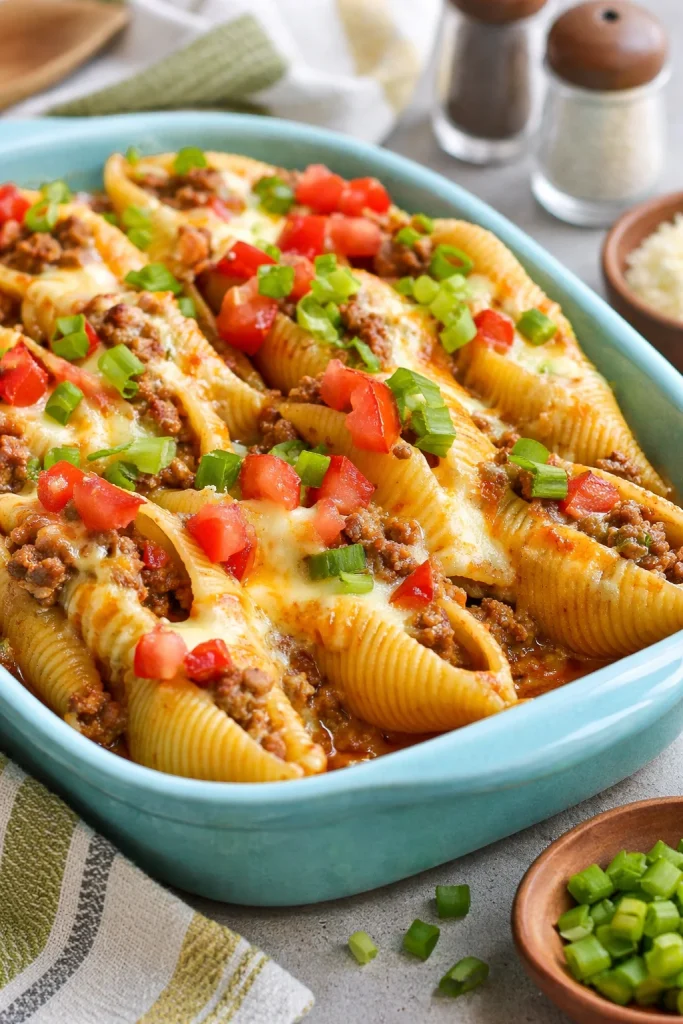Taco-Stuffed Shells Taco-Stuffed Shells