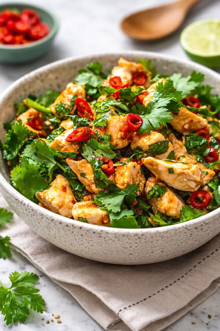 Thai Basil Chili Chicken Delicious Thai Basil Chili Chicken served with fresh herbs and spices