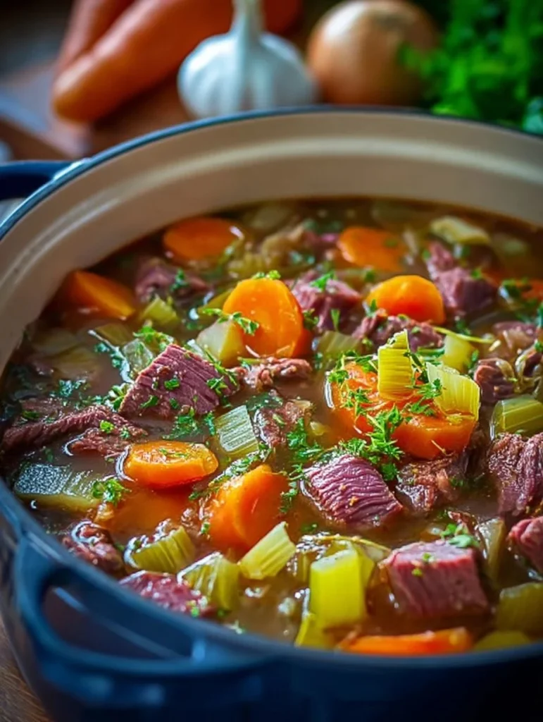 Corned Beef and Cabbage Soup
