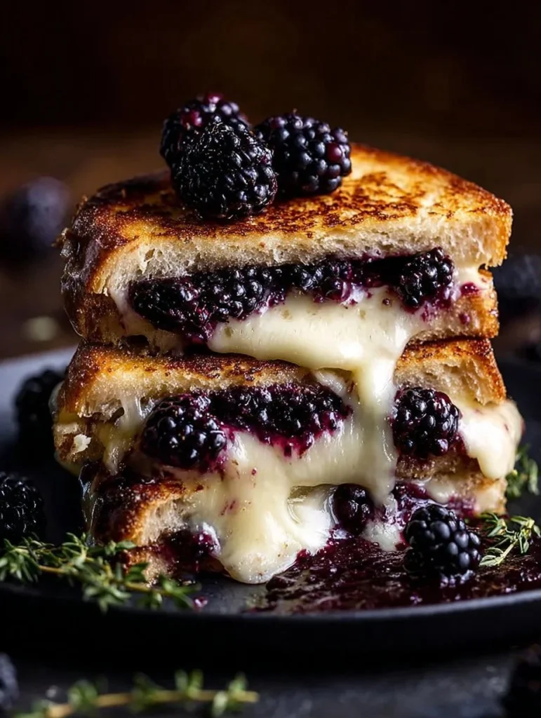 Blackberry Brie Grilled Cheese