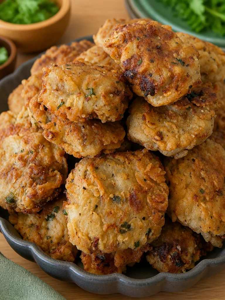 Plate of crispy Chicken Fried Steak Bites with dipping sauce